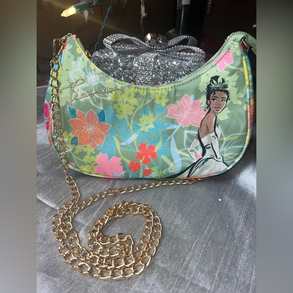 Disney Color Me Courtney Princess and Frog Tiana Green Handbag Purse